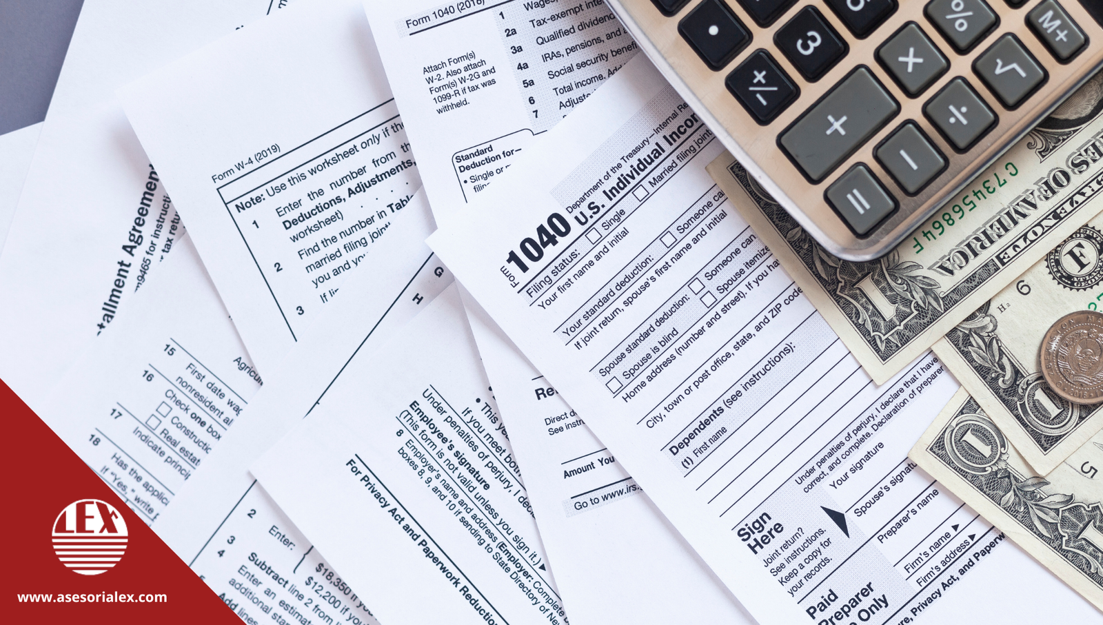 Imagen de cuentas y dinero usada para blog de asesorías lex: Cómo afecta la compra de un inmueble a tu declaración fiscal: Explicación