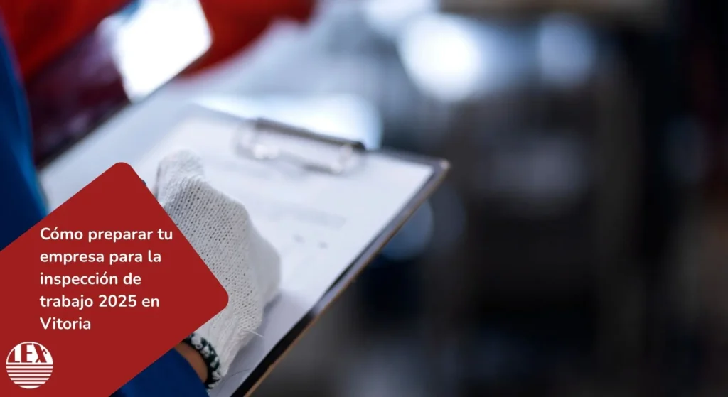 Documentación laboral organizada para inspección de trabajo en Vitoria durante 2025