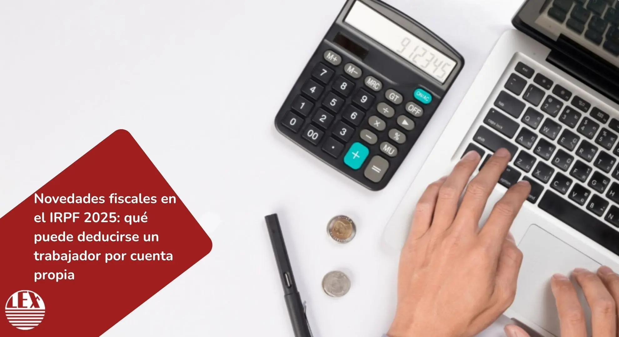 Autónomo revisando deducciones aplicables en el IRPF 2025